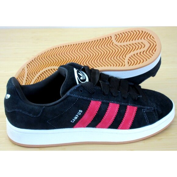 adidas Other - Adidas Men's Campus 00s Suede Shoes Black Red White Sizes NIB JH8059